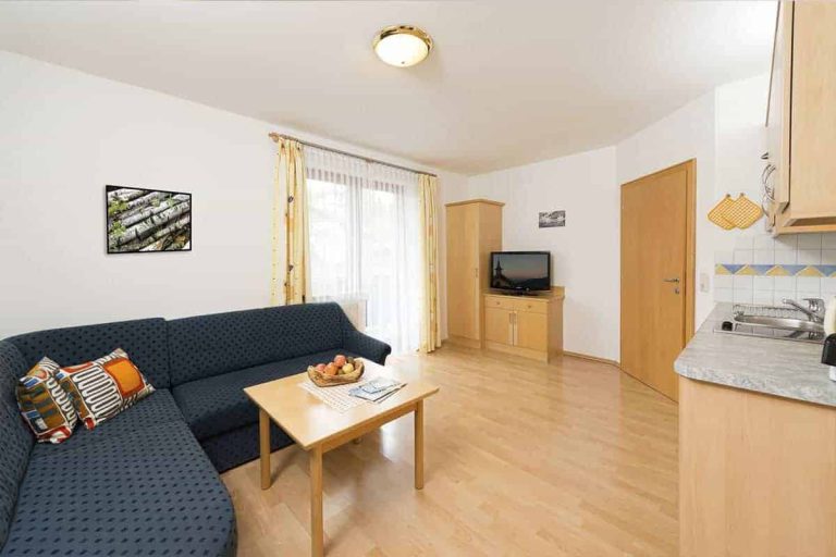 Bright Apartment at Pension Niederreiter Maria Alm with Couch, TV, Kitchen, and Balcony